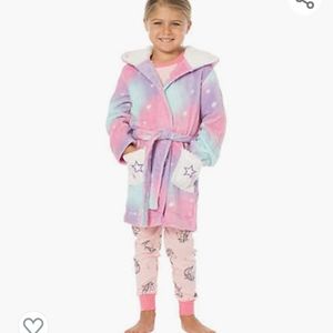 Pekkle XXS 2/3 size bath robe with hood  pockets